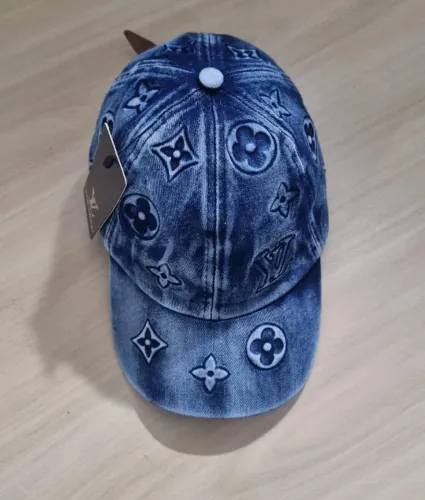 boné aba curva louis vuitton lv azul jeans 