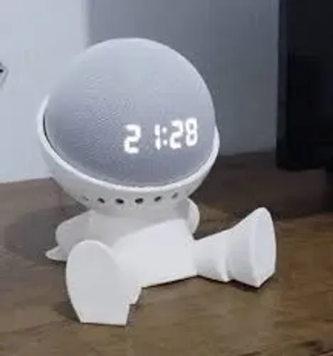 Suporte para Echo Dot 4 e 5 Alexa Robo Sentado Traje Espacial