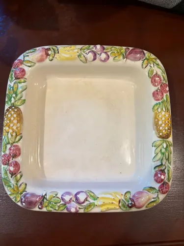 Travessa pintada a mão weiss