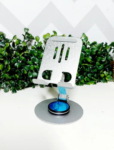 Suporte Celular de Mesa Metal Giratório