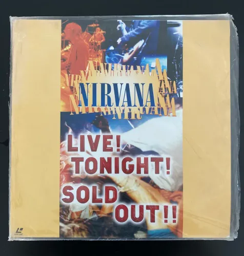 LD LaserDisc - Nirvana: Live! Tonight! Sold Out!!  (Item de colecionador- raríssimo 1994)