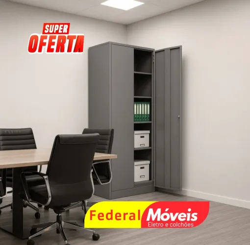 Armário de Aço 2 Portas - Novo e resistente!