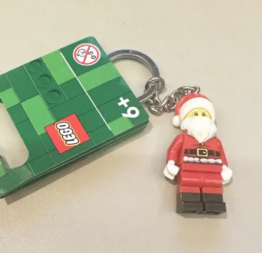 Chaveiro lego original e novo papai noel minifigura