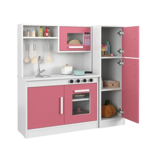 Kit cozinha infantil 80% MDF acompanhar torneira 