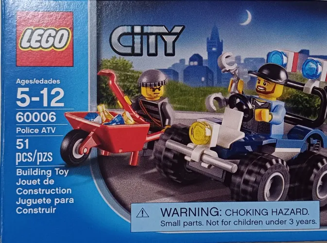 LEGO City Police ATV 60006 - Perfeito 