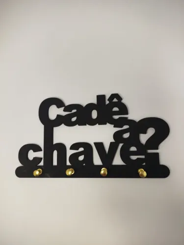Porta Chaves Decorativo "Cadê a Chave?"