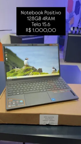 Notebook Positivo / 128GB 4GB RAM / 15.6 Tela / 1.000,00