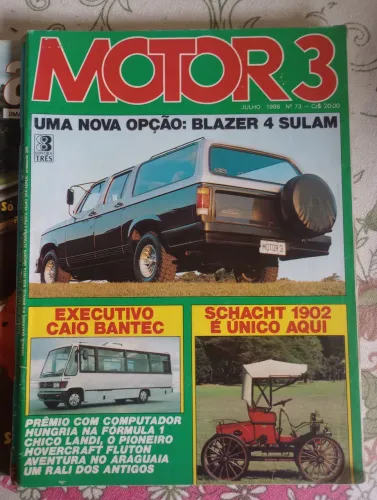 Revista Motor 3 Julho 1986 - Colecionador