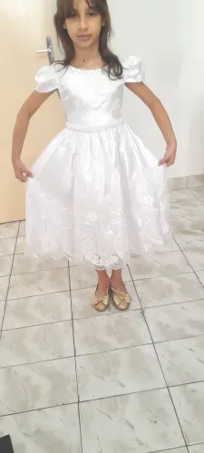 Vestido daninha, princesa, primeira comunhão 