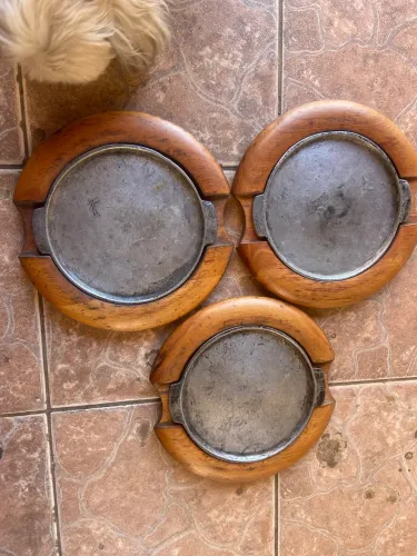 Tábua c/ chapa de alumínio para churrasco