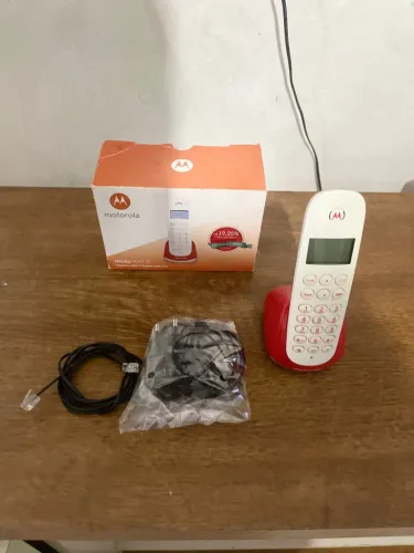 TELEFONE SEM FIO MOTOROLA COMPLETO ORIGINAL