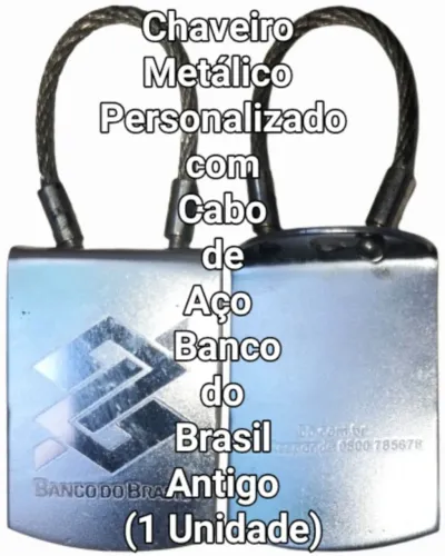 Chaveiro BB Colecionável Metálico Antigo