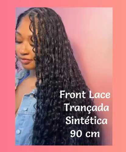 Front Lace Trançada Sintética Nova