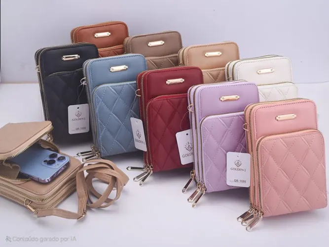 Lindas Bolsas Femininas Golden J - Diversas Cores