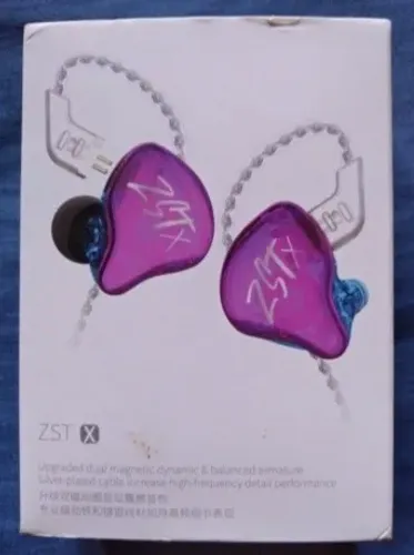 Fone Moldado In-Ear KZ-STx (P/ Monitor de Palco ou p/ Ponto Eletrônico de Comunicação)