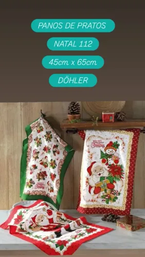 PANOS DE PRATOS NATAL 112<br>45cm x 65cm- DÖHLER