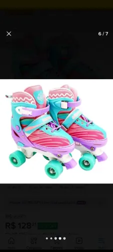 Dois patins um do 34 ao 37 e o outro do 30 ao  33