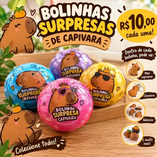 Brinquedos capivaras