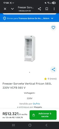 Freezer congelados Fricon original