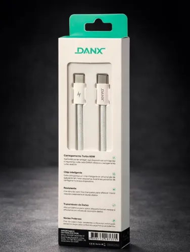 Cabo Tipo C Turbo 60w / Linha premium Danx Reforçado Com Garantia