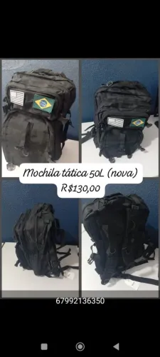 Mochila tática 50L nova