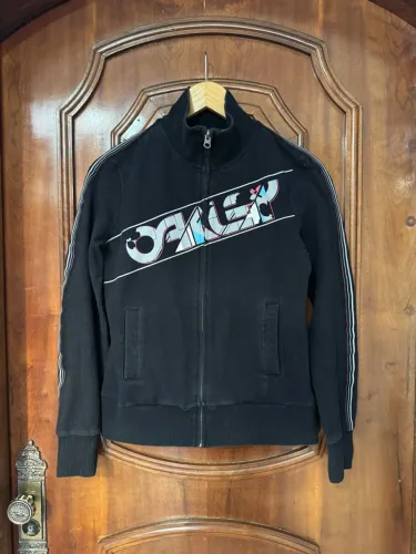 Moletom zíper Oakley femenino vintage