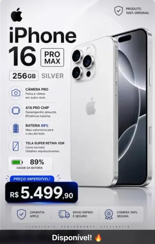 IPHONE 16 PRO MAX SILVER 256GB