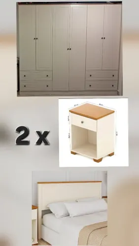 Jogo de quarto 100% MDF (cama Queen)