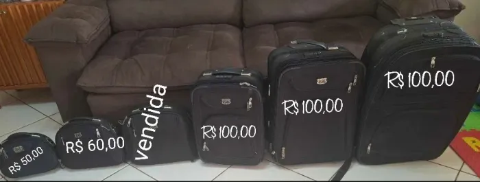 Jogo de malas , vendo também separado