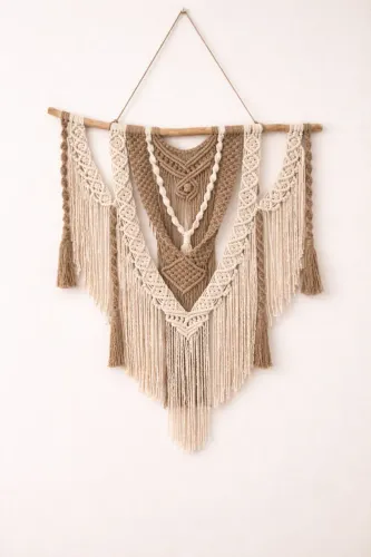 Macramê de Parede Grande - Decoração Boho 75x100 cm