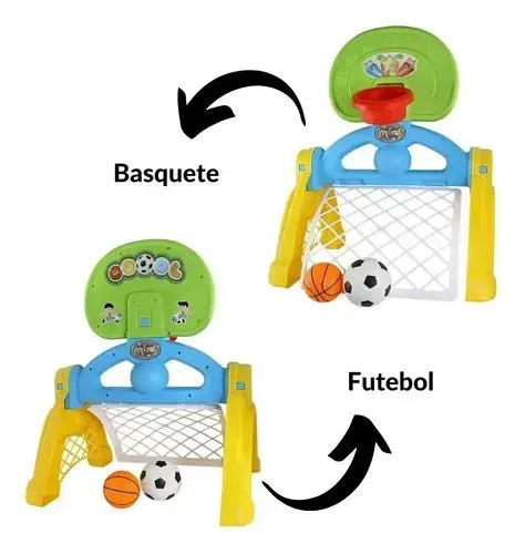 Tabela de basquete e gol + base para beisebol