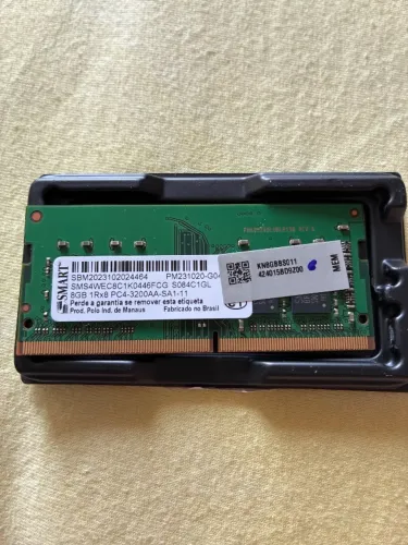 Memória RAM Notebook 8GB DDR4 3200MHz SODIMM Smart