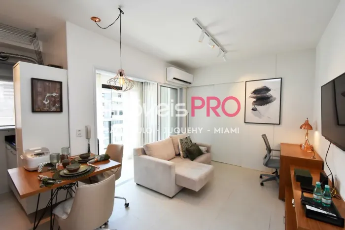Apartamento completíssimo no Paraíso. Mobiliado