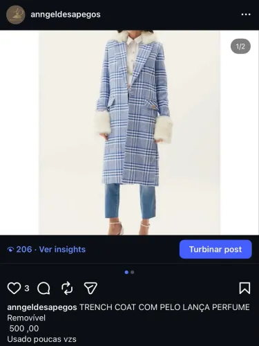 Sobretudo Lana perfume usado uma vez g