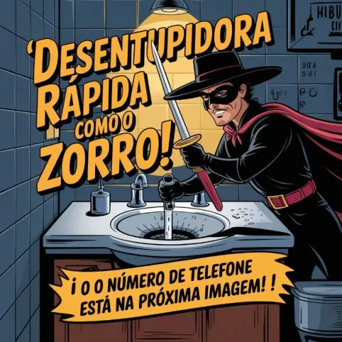 desentupidora! Alívio imediato para você!