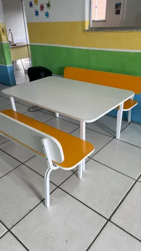 Conjunto Refeitório infantil 6 lugares 