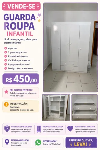 Guarda Roupa Infantil 