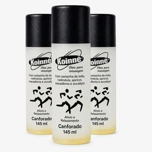 Kit 3 Óleos Koinne Para Pernas Cansadas Massagem Corporal 145ml