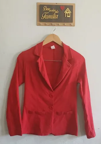 BLAZER VERMELHO DE ALFAIATARIA