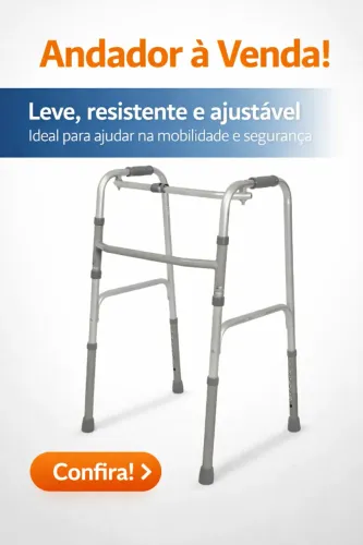 Andador 3 em 1 - Leve, Ajustável e Dobrável