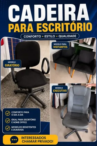 Cadeira/poltrona para escritório consultar valor