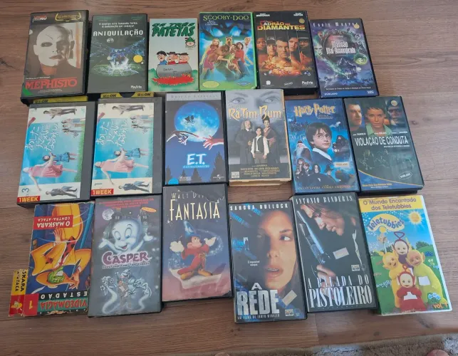 Coleção de fitas vhs antigas 