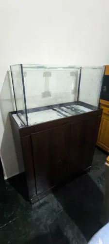 aquário 180litros e armário