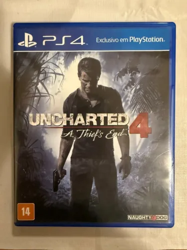 Uncharted 4 A Thief's End Ps4 Midia Fisica Original Nacional - Como Novo