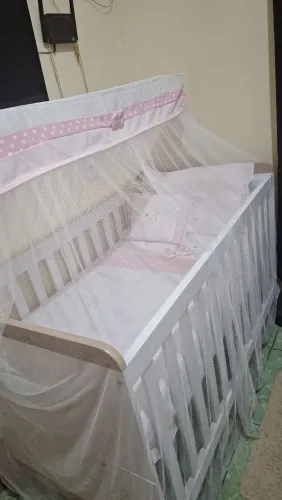 Berço + Colchão + Cortinado 