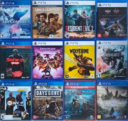 Jogos de PS5 / PS4 (mídia física)