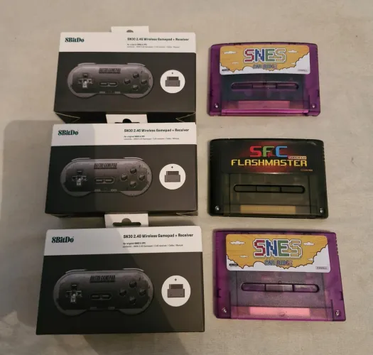 Everdrive Super Nintendo novo + Controle 8Bitdo novos