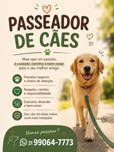 Passeador de cães Rj