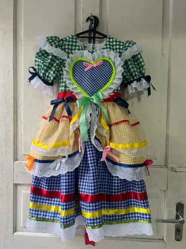 Vestido Festa Junina Infantil