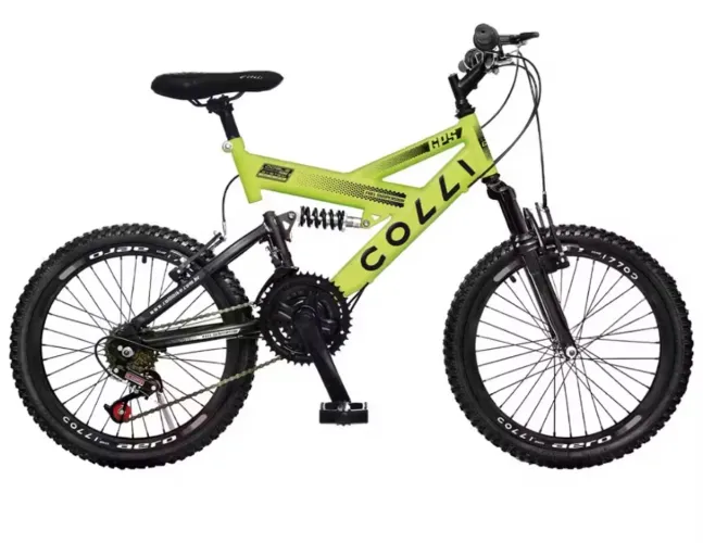 vendo Bicicleta Aro 20 Infantil Colli GPS Dupla Suspensão 21 Marchas Nunca usada.